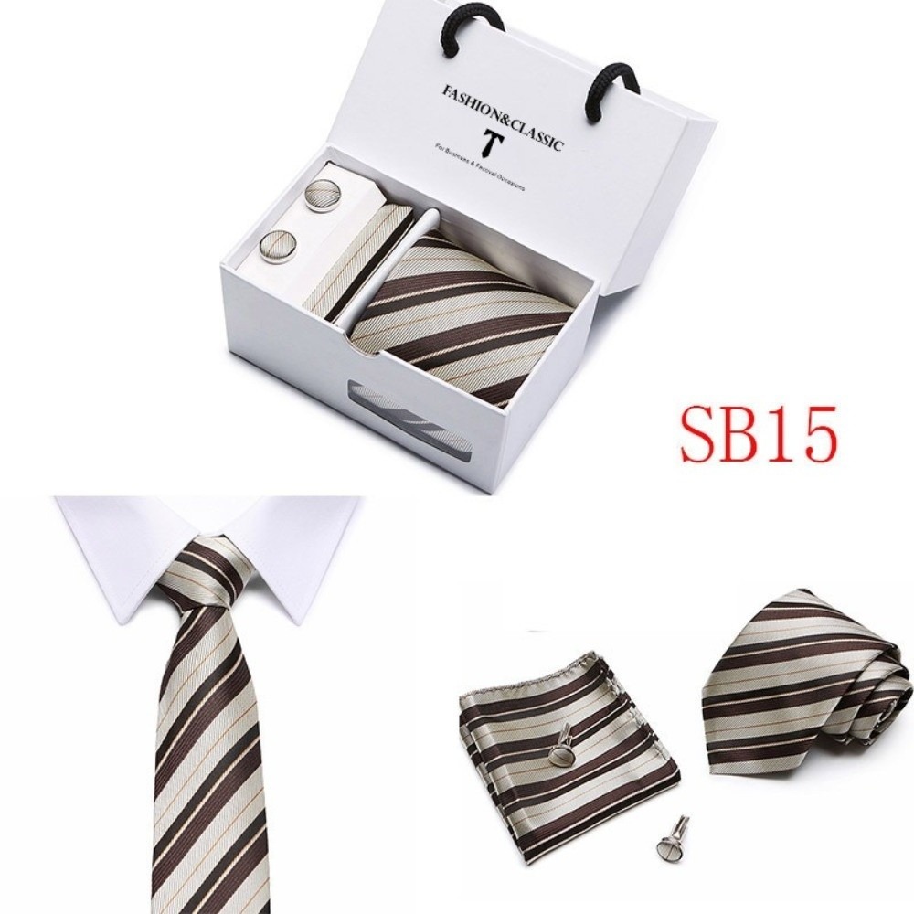 Luxury Woven Silk Jacquard Nec - Neck Tie Set Box recension och pris