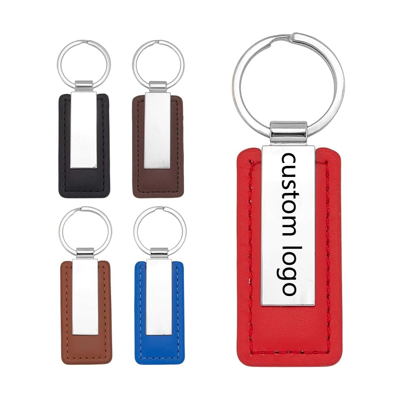 10PCS Bright PU Leather Key Ch - Men Accessories All recension och pris