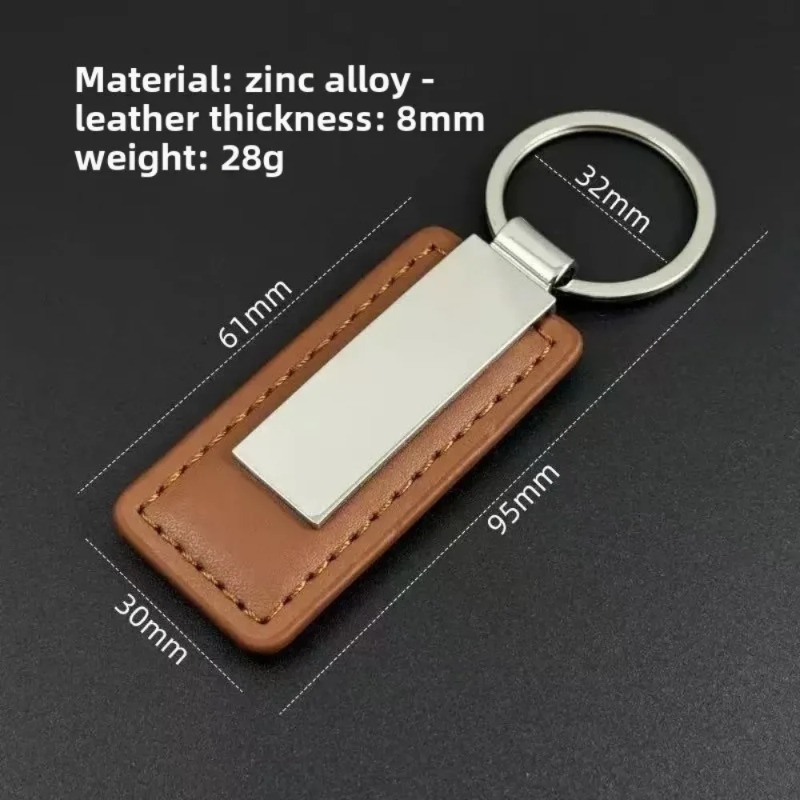 10PCS Bright PU Leather Key Ch - Men Accessories All recension och pris