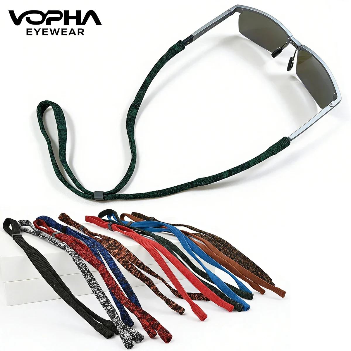 Unisex Non-Slip Sports Sunglas - Men Accessories Neck Chain recension och pris